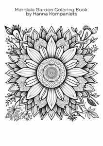 mandala garden floral inspirations flowers design coloring book