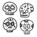 easy free printable sugar skull coloring pages for kids