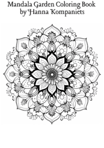 mandala garden floral inspirations flowers design coloring book