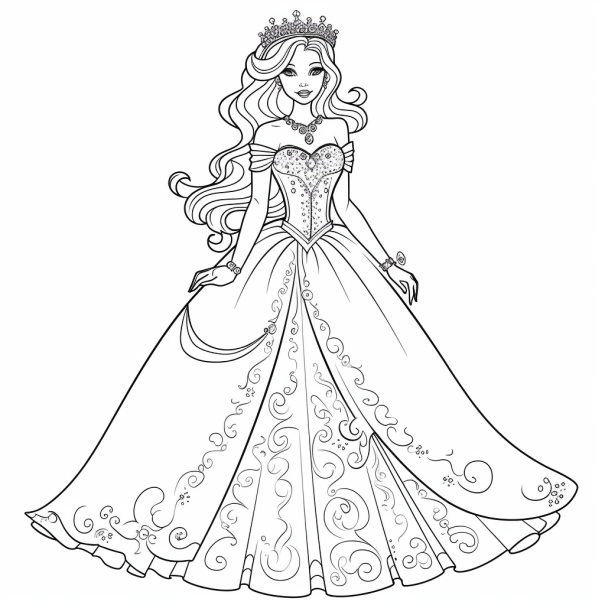 Color the Barbie World: Fun Free Barbie Coloring Pages for Kids and ...