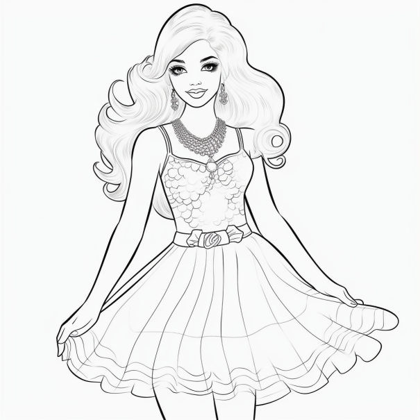 Color the Barbie World: Fun Coloring Pages for Kids and Adults!