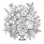 Free Printable Flower Bouquets Coloring Pages