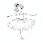 ballerina barbie coloring pages free printable coloring sheets