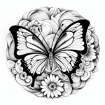 easy cute mandala coloring pages butterfly mandala coloring pages