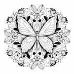 easy cute mandala coloring pages butterfly mandala coloring pages