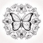 easy cute mandala coloring pages butterfly mandala coloring pages