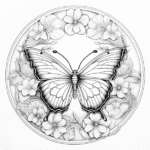 easy cute mandala coloring pages butterfly mandala coloring pages