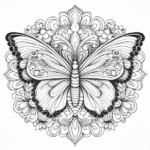 easy cute mandala coloring pages butterfly mandala coloring pages