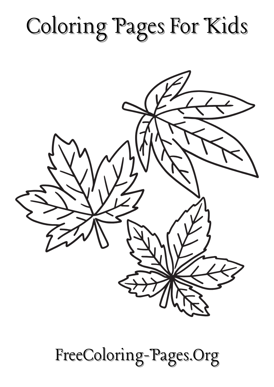 autumn fall free coloring pages for kids