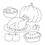 happy thanksgiving coloring pages free