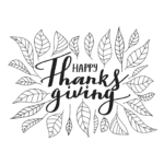 happy thanksgiving coloring pages free