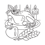 happy thanksgiving coloring pages free