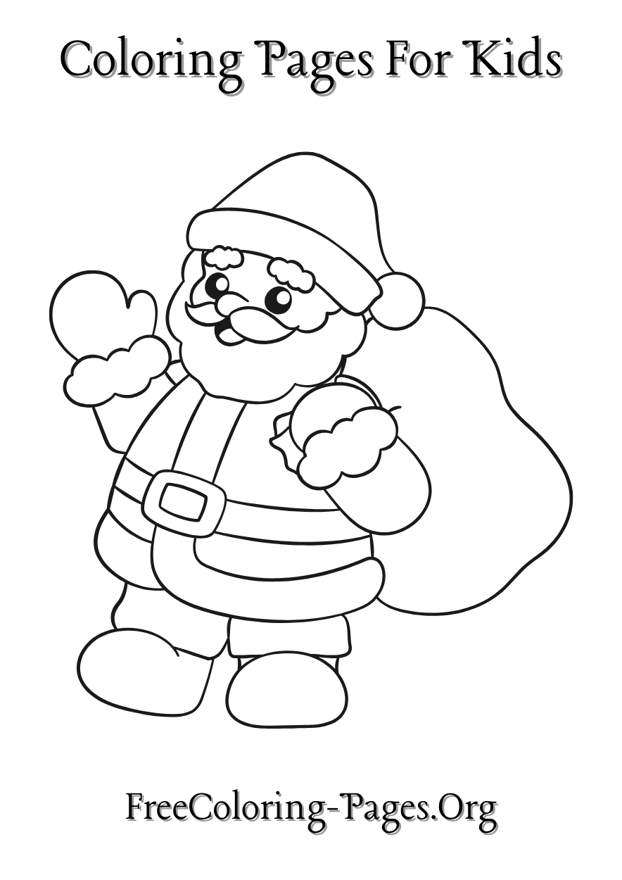 CHRISTMAS COLORING PAGES FOR KIDS