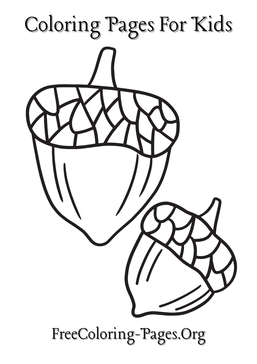 autumn fall free coloring pages for kids