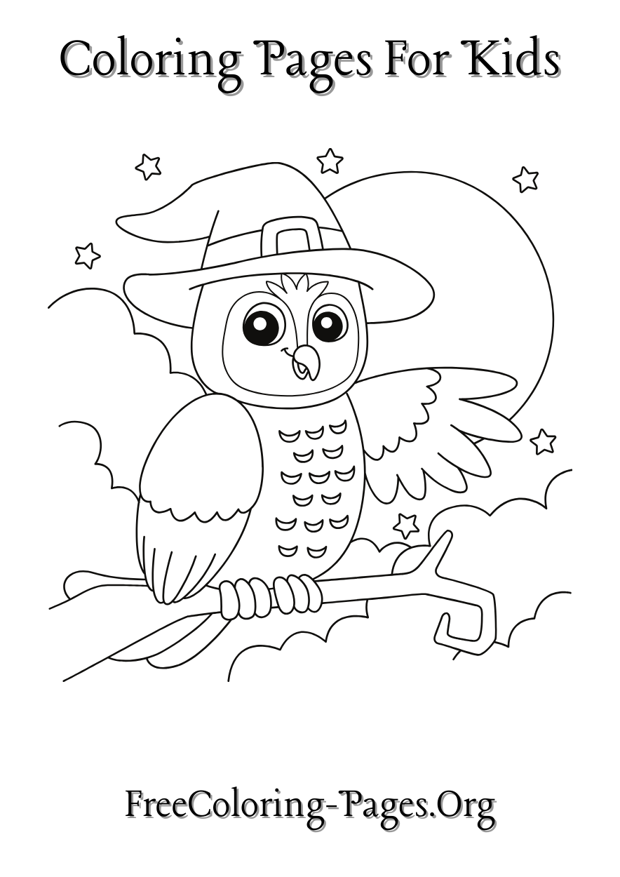 HALLOWEEN COLORING PAGES FOR KIDS