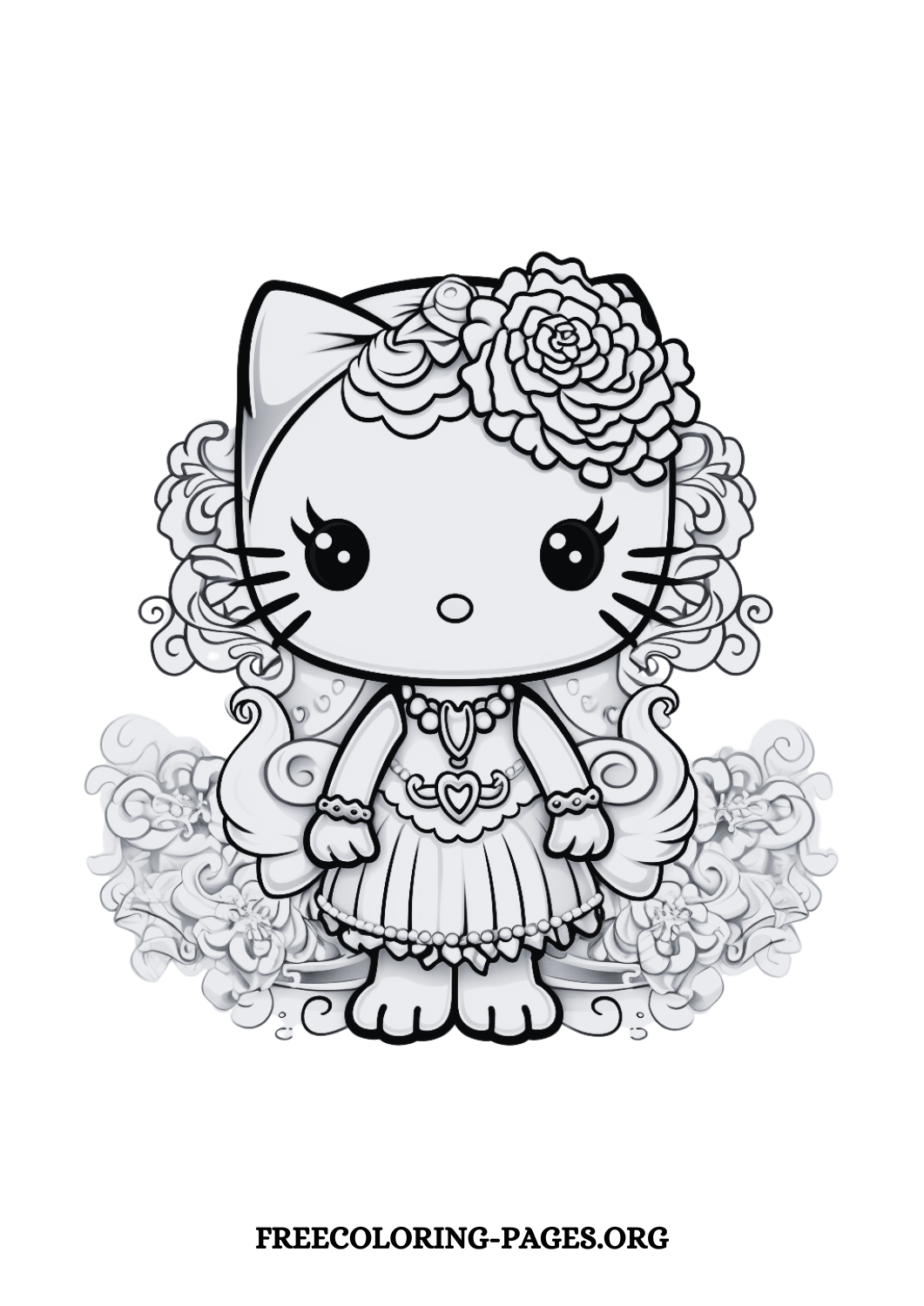 hello kitty coloring pages , hello kitty coloring printable pages, hello kitty and friends coloring pages , free printable hello kitty coloring pages