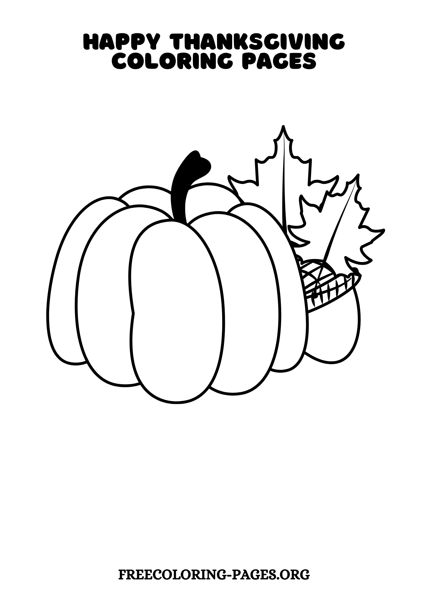 Happy Thanksgiving Coloring Pages to print For Free - Free Printable ...
