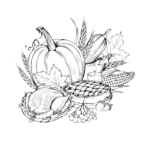 happy thanksgiving coloring pages free