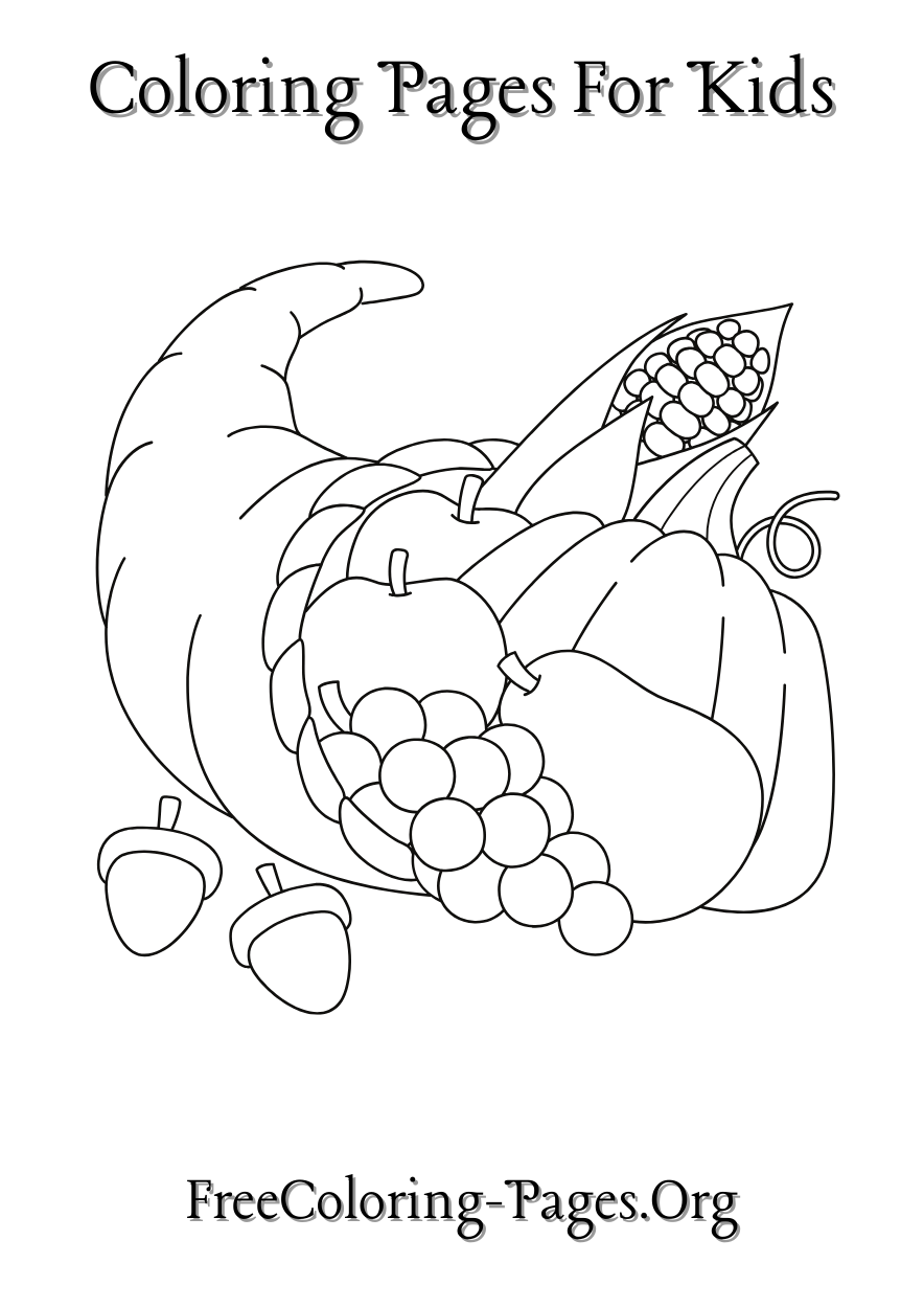 autumn fall free coloring pages for kids