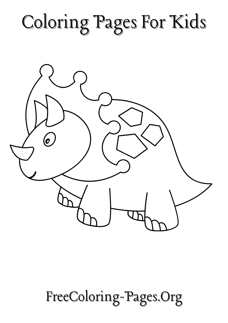 DINOSAUR COLORING PAGES FOR KIDS free printable