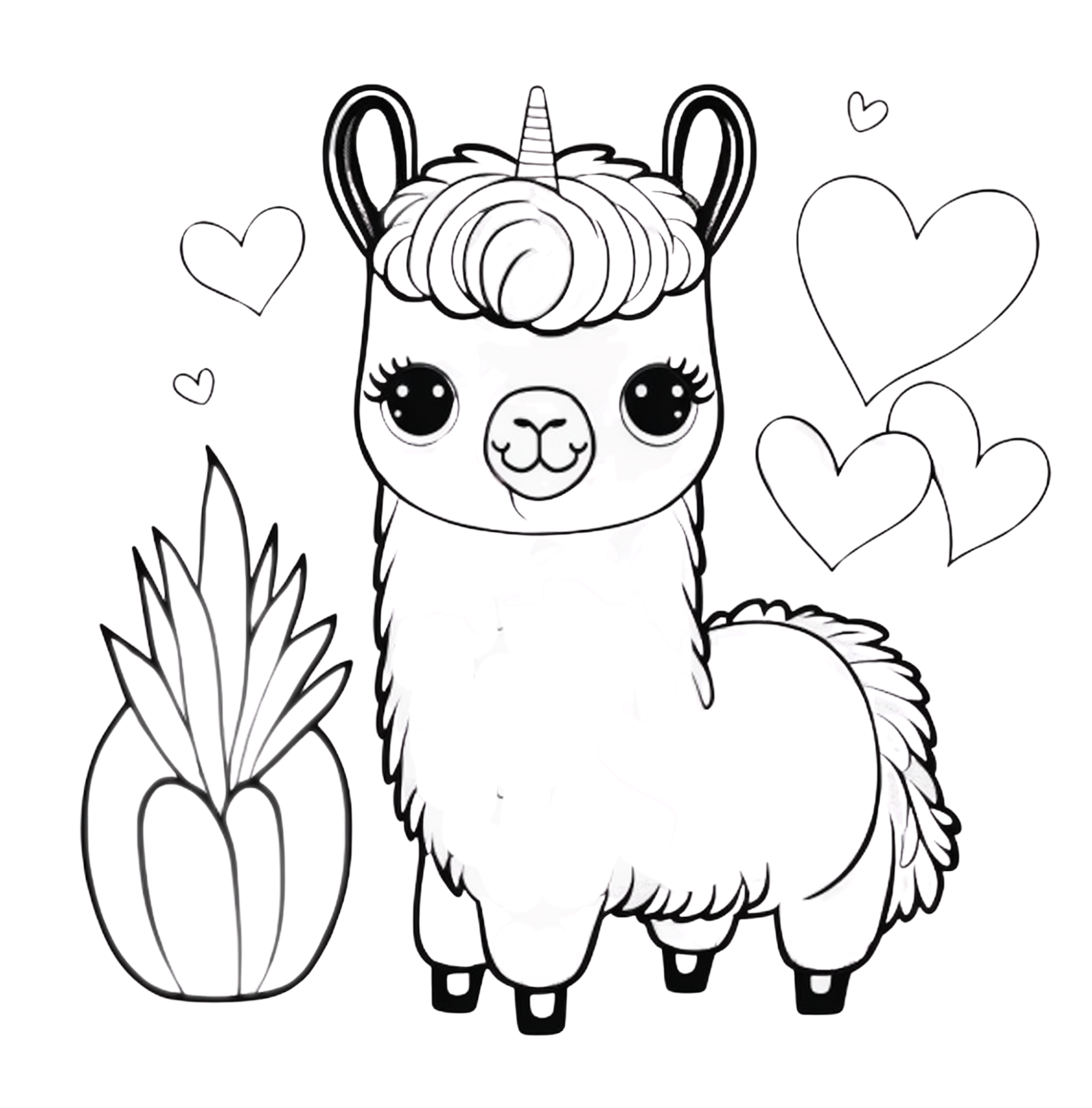 Cute Kawaii Animals coloring book