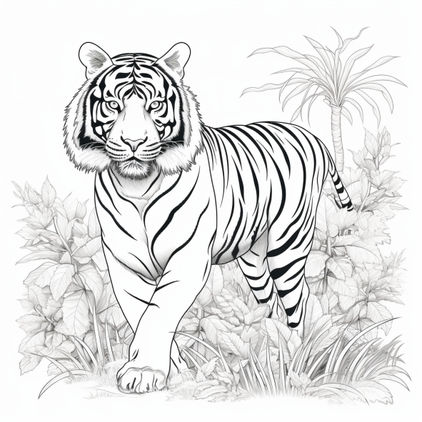 Tiger Coloring Pages: Free Printable, for Adults and Kids - Free ...