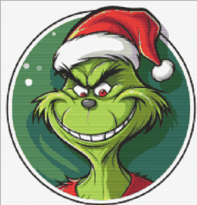 free grinch chritmas cross stitch pattern