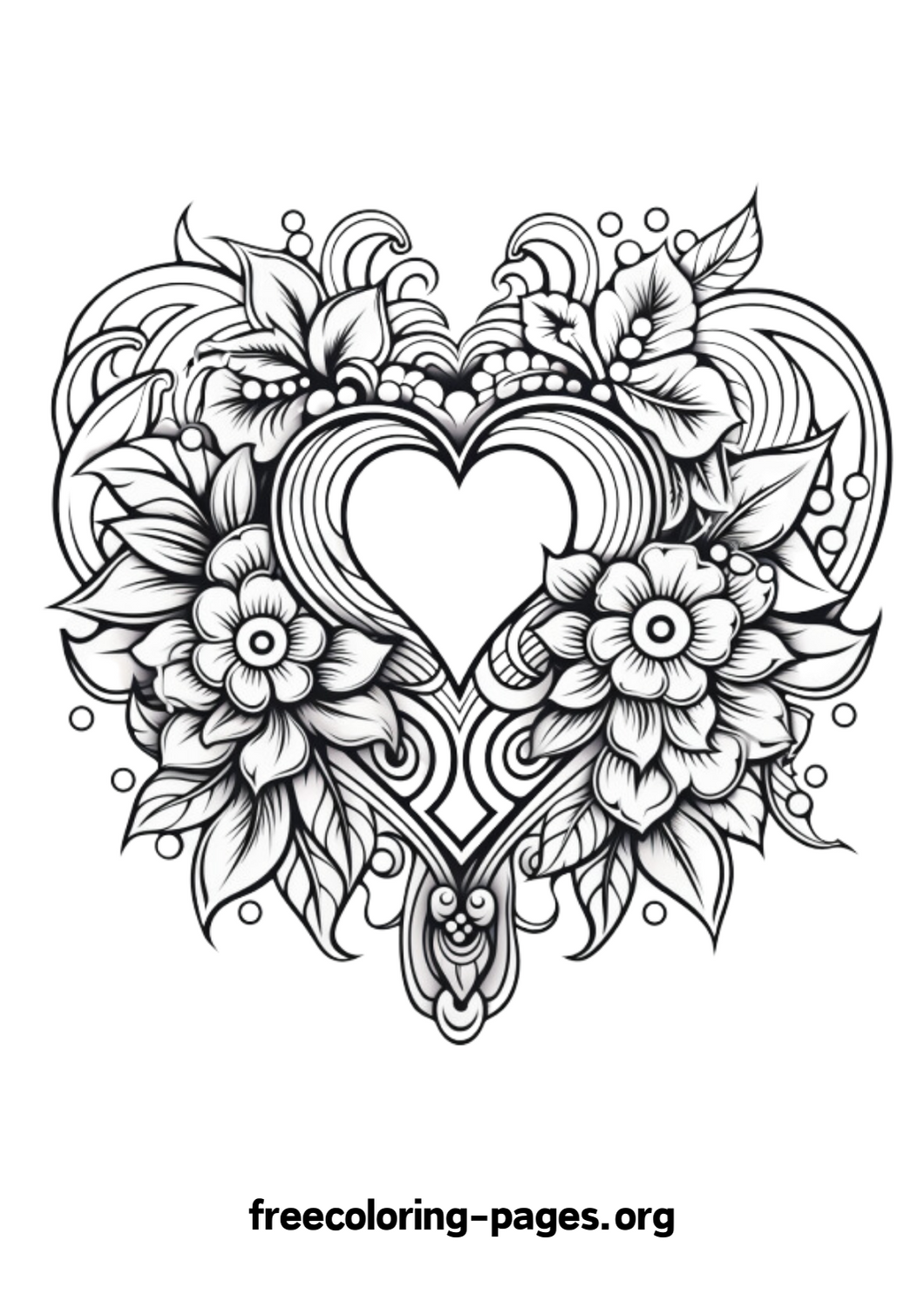 Valentine Day Coloring Pages: Valentine Cards, Cute Animals and Hearts ...