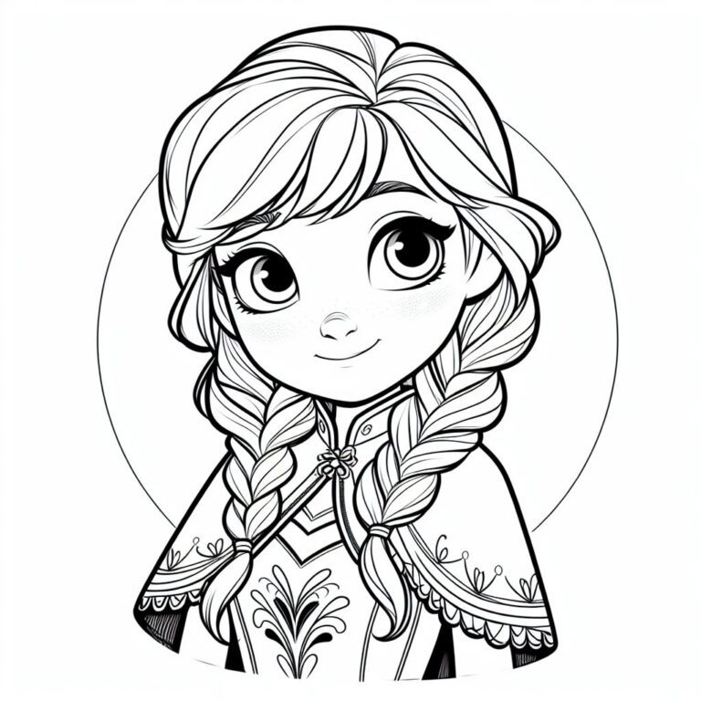 20 Frozen Coloring Pages: Explore the Frozen Disney World: Anna, Elsa ...