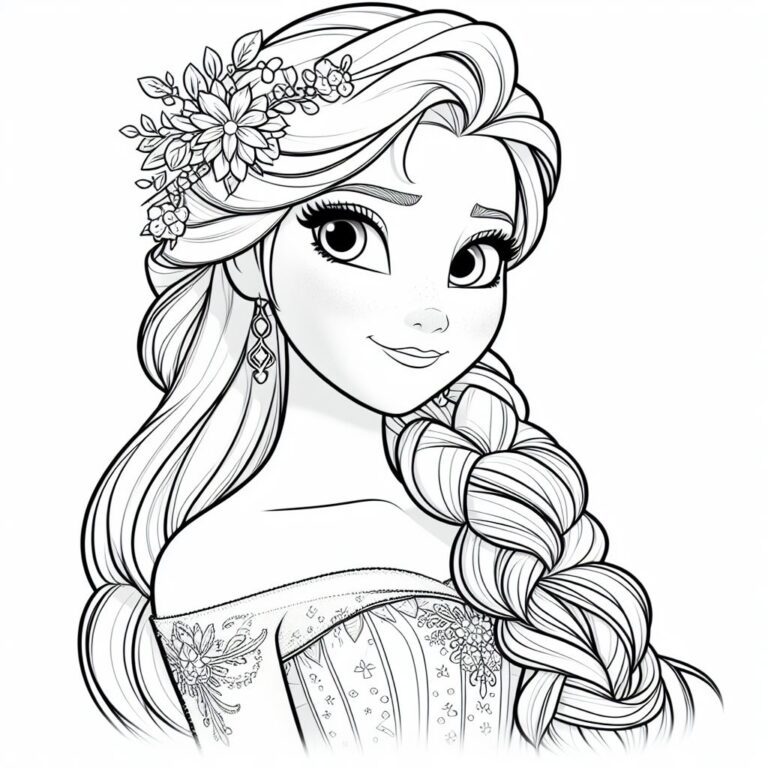 20 Frozen Coloring Pages: Explore the Frozen Disney World: Anna, Elsa ...