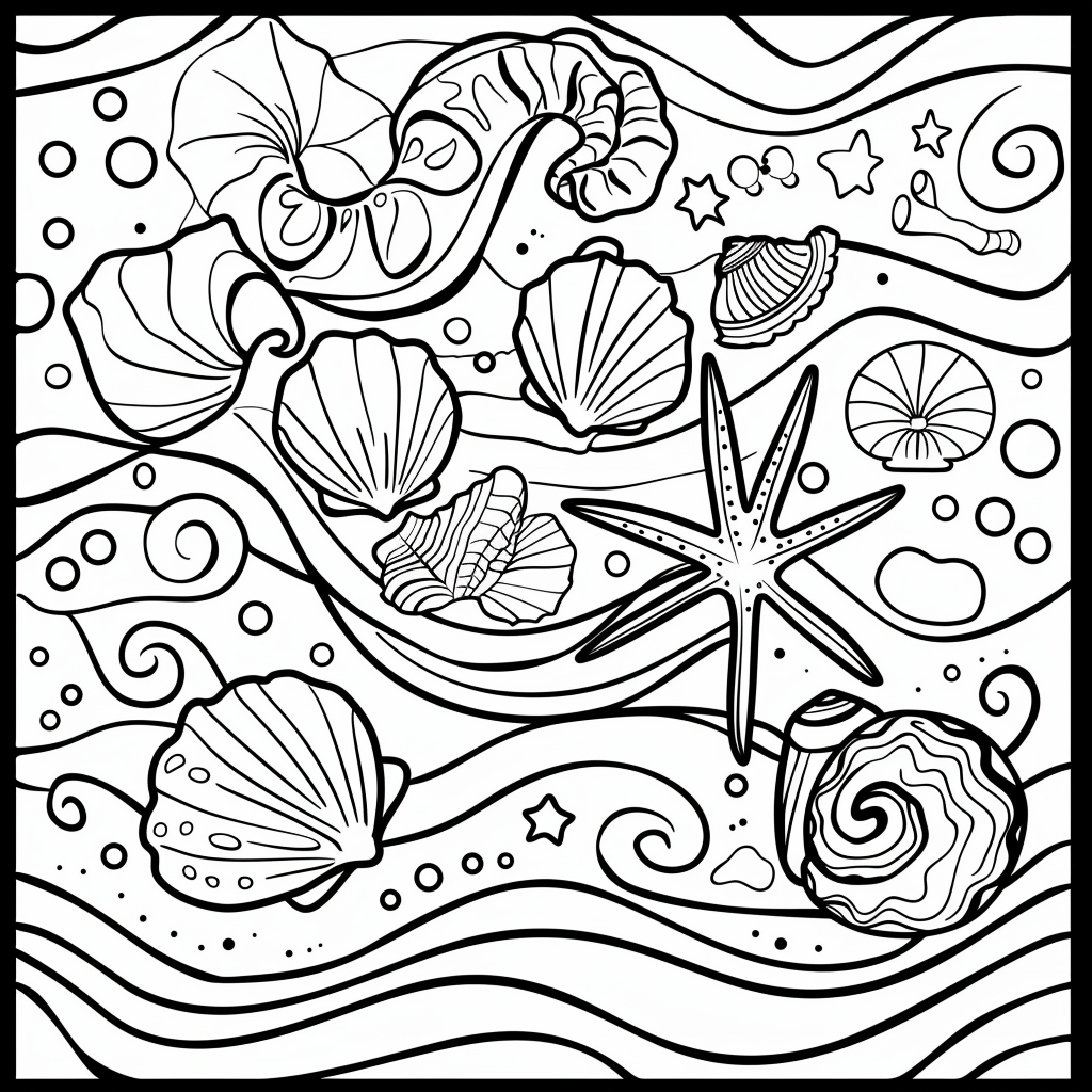 free printable beach coloring pages