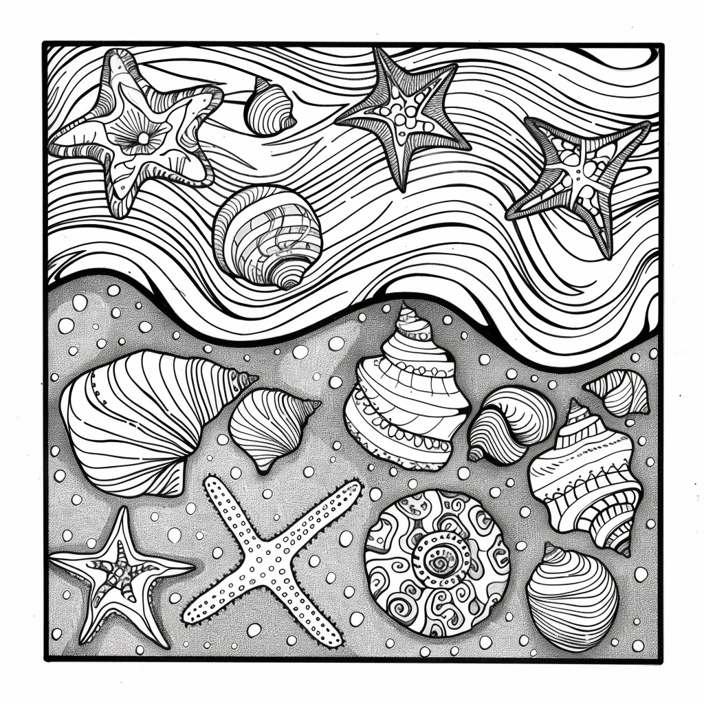 free printable beach coloring pages