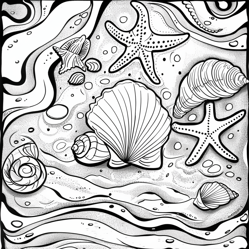 free printable beach coloring pages