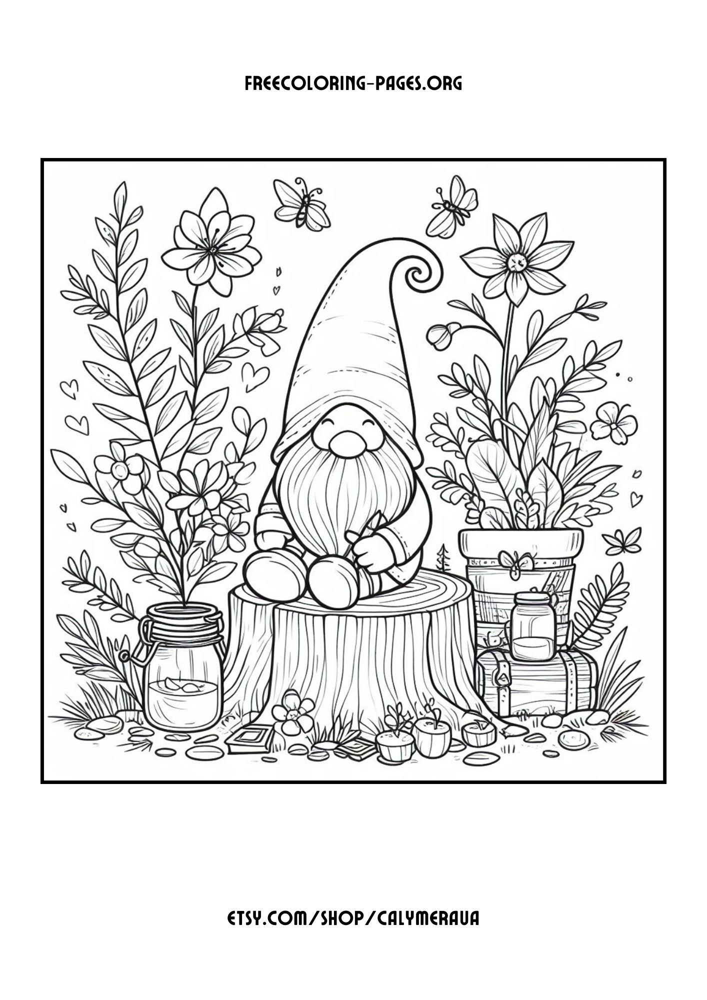 Free Printable Spring Coloring Pages: 20 Full-Size Springtime Coloring pages for kids, preschoolers and adults