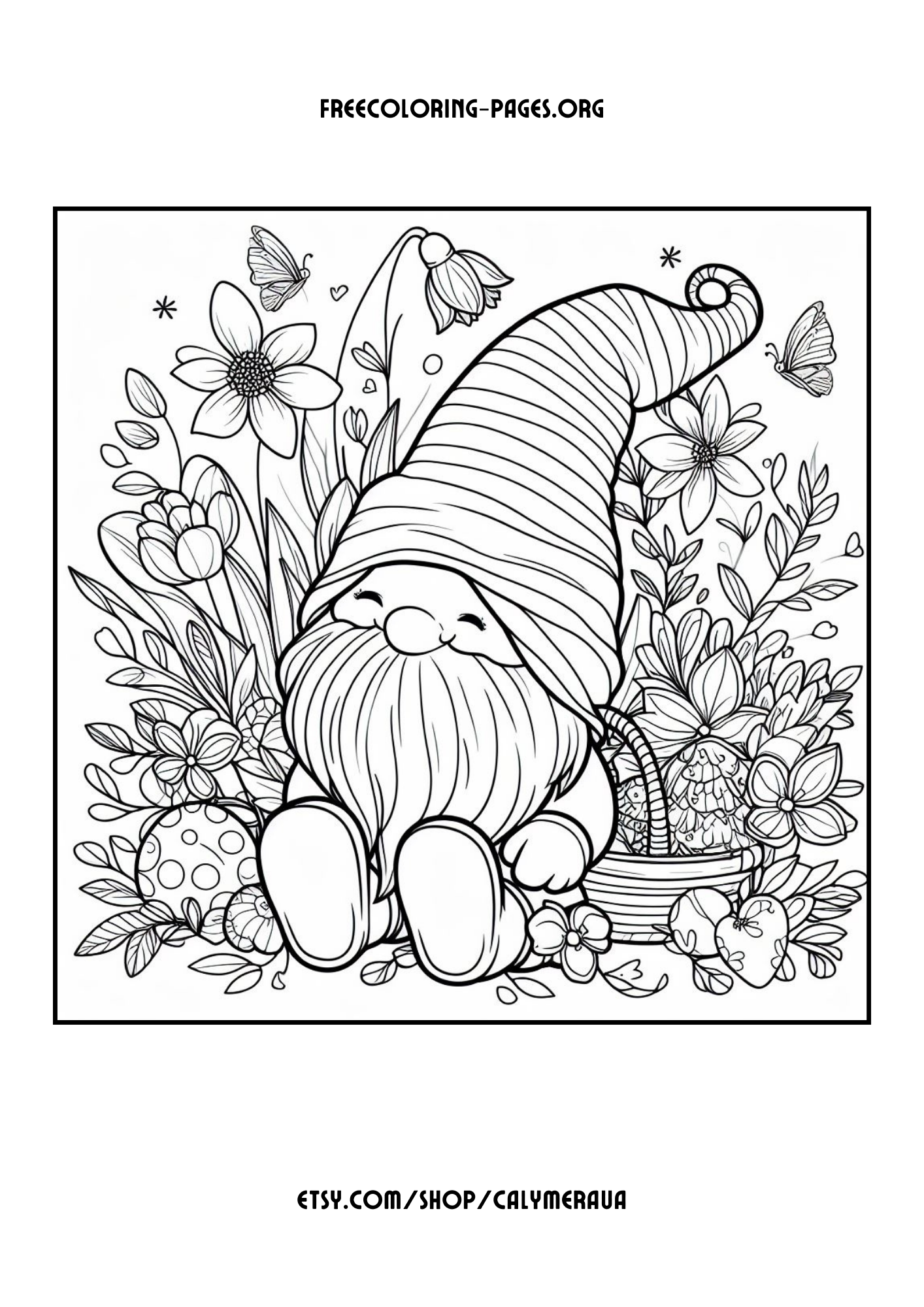 Free Printable Spring Coloring Pages: 20 Full-Size Springtime Coloring pages for kids, preschoolers and adults