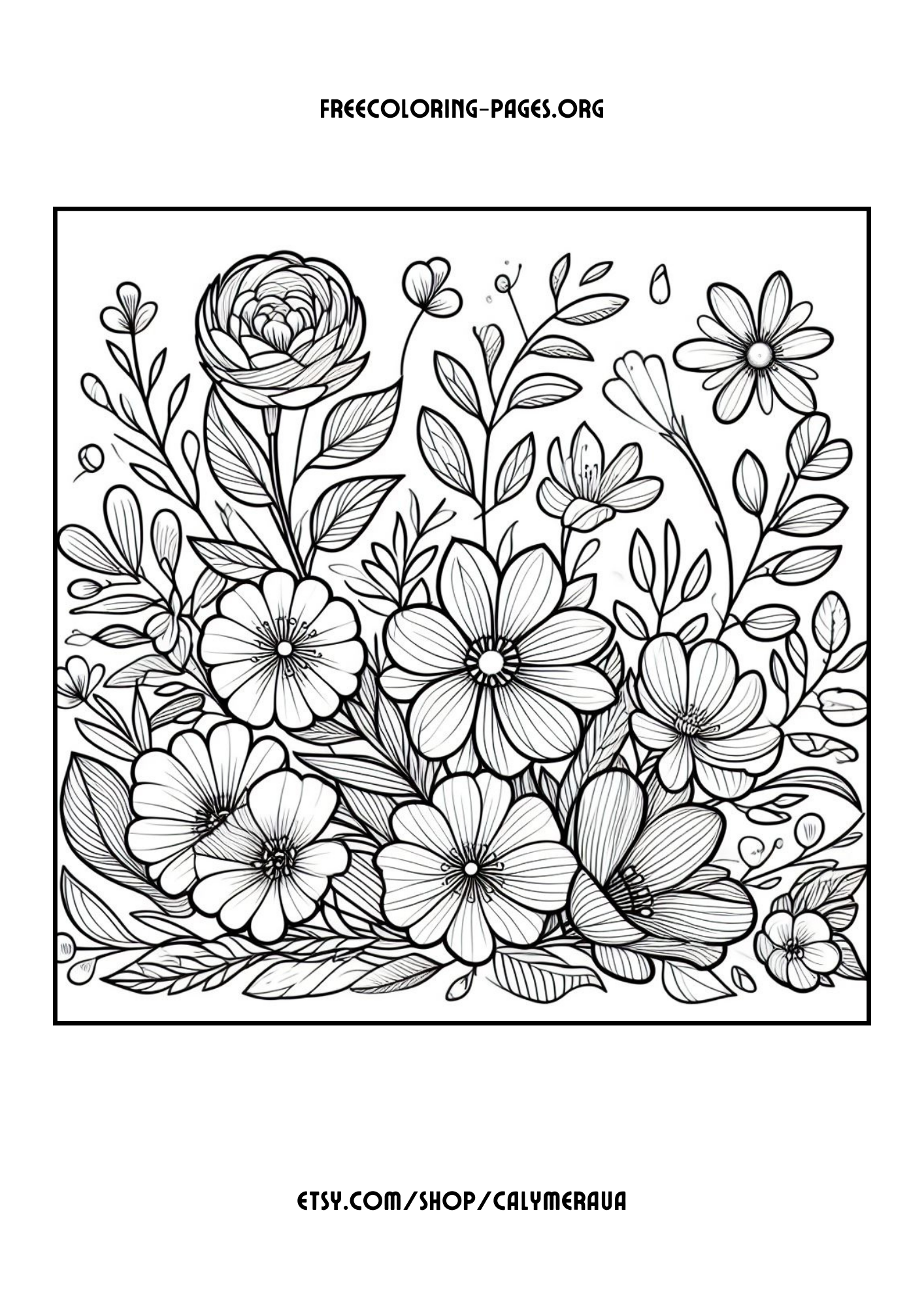 Free Printable Spring Coloring Pages: 20 Full-Size Springtime Coloring pages for kids, preschoolers and adults