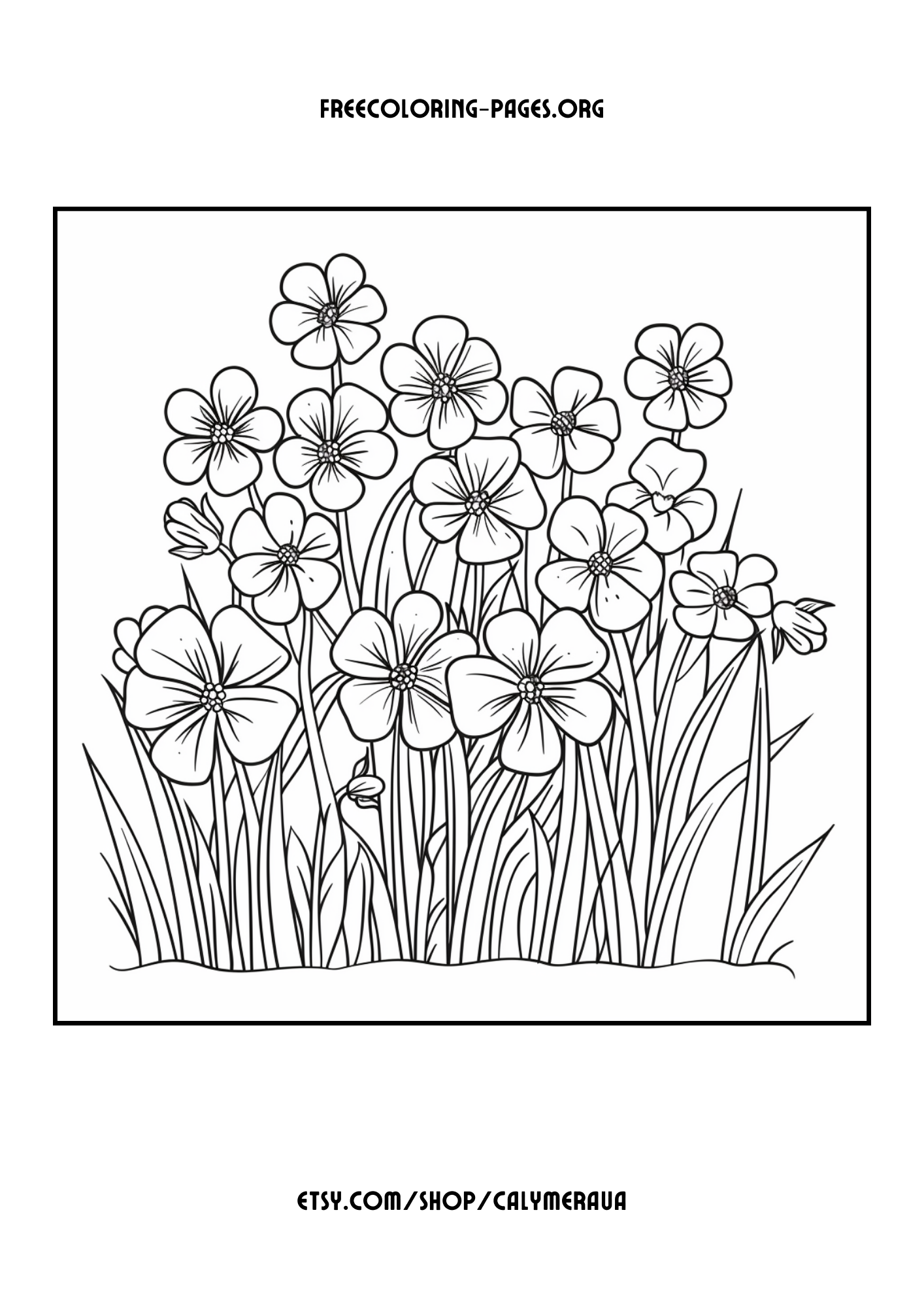 Free Printable Spring Coloring Pages: 20 Full-Size Springtime Coloring pages for kids, preschoolers and adults