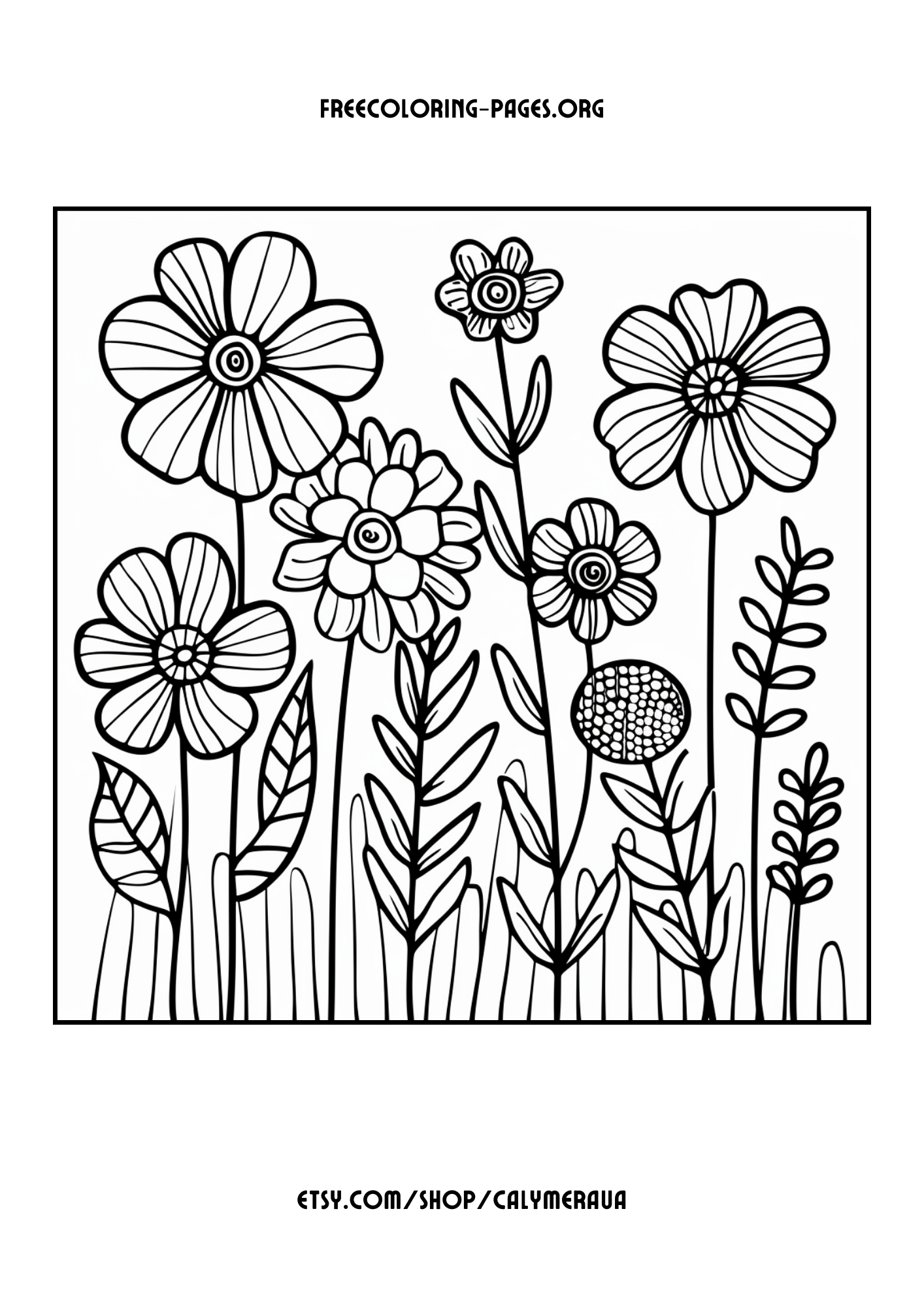 Free Printable Spring Coloring Pages: 20 Full-Size Springtime Coloring pages for kids, preschoolers and adults