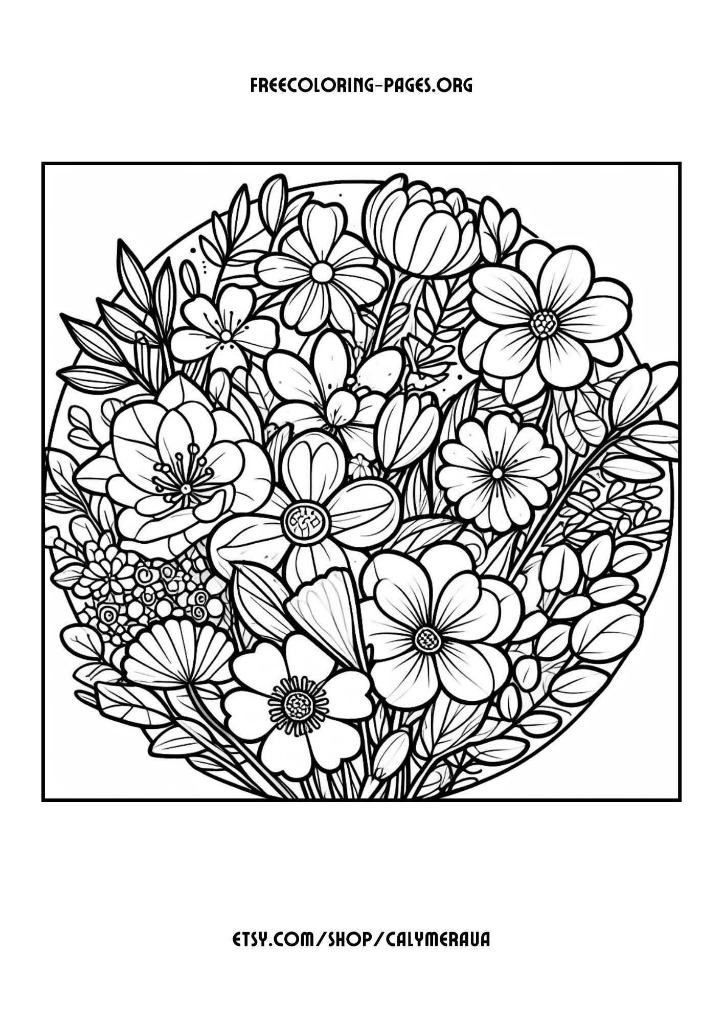 Free Printable Spring Coloring Pages: 20 Full-Size Springtime Coloring pages for kids, preschoolers and adults