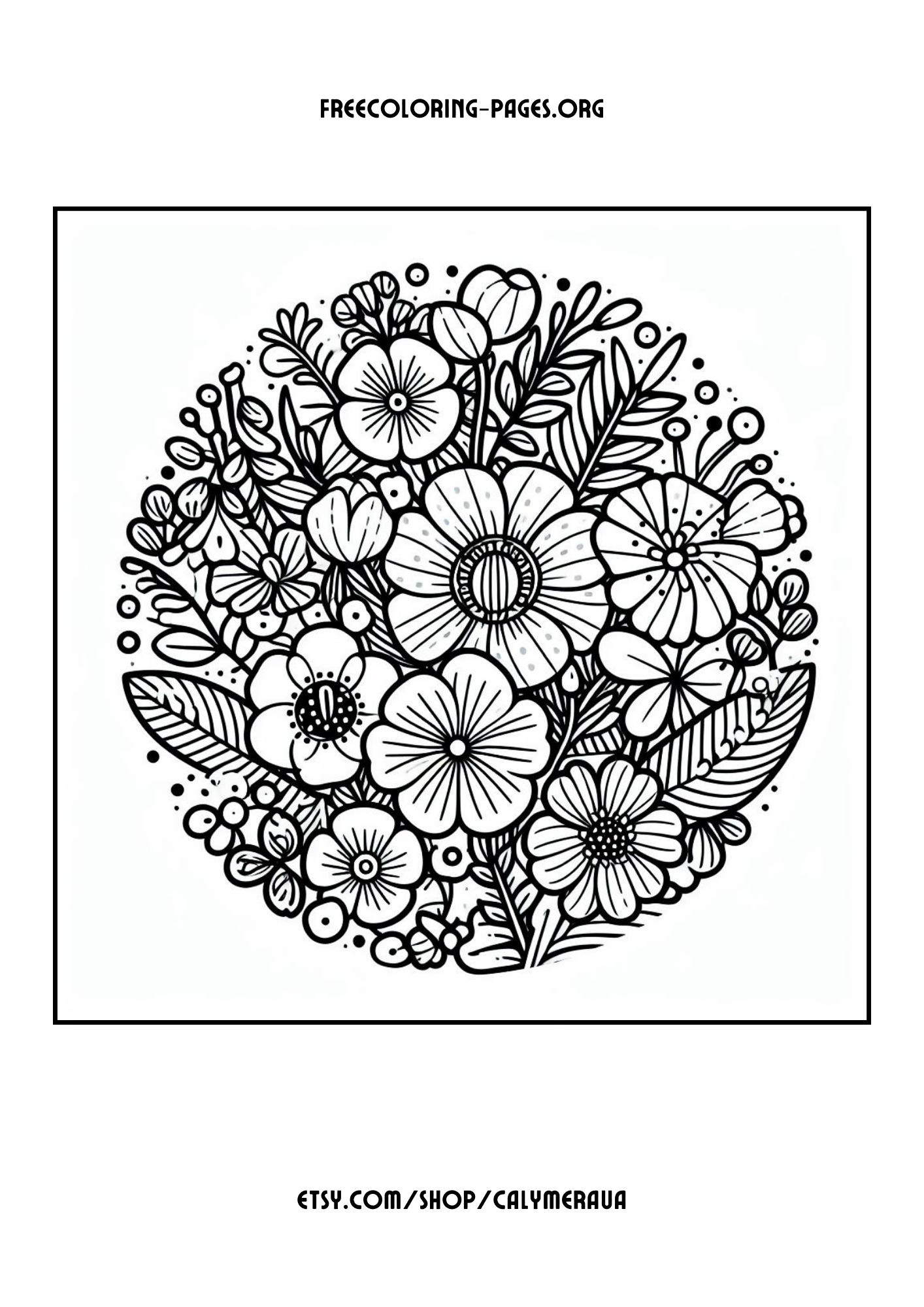 Free Printable Spring Coloring Pages: 20 Full-Size Springtime Coloring pages for kids, preschoolers and adults