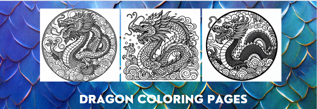 free printable dragon coloring pages