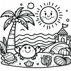 summer vibes free coloring pages for kids and adults