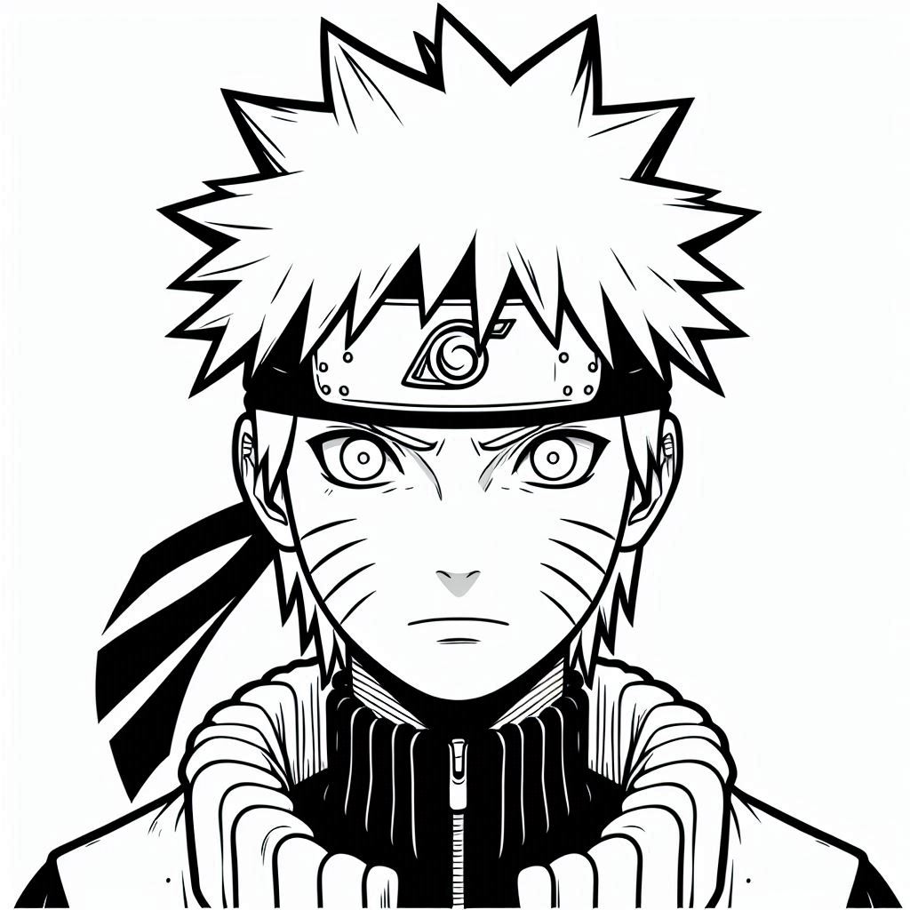 anime coloring pages free printable Naruto