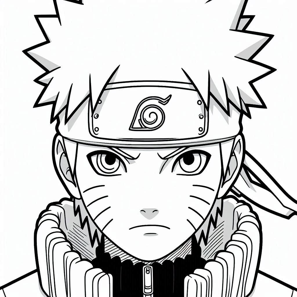 anime coloring pages free printable Naruto