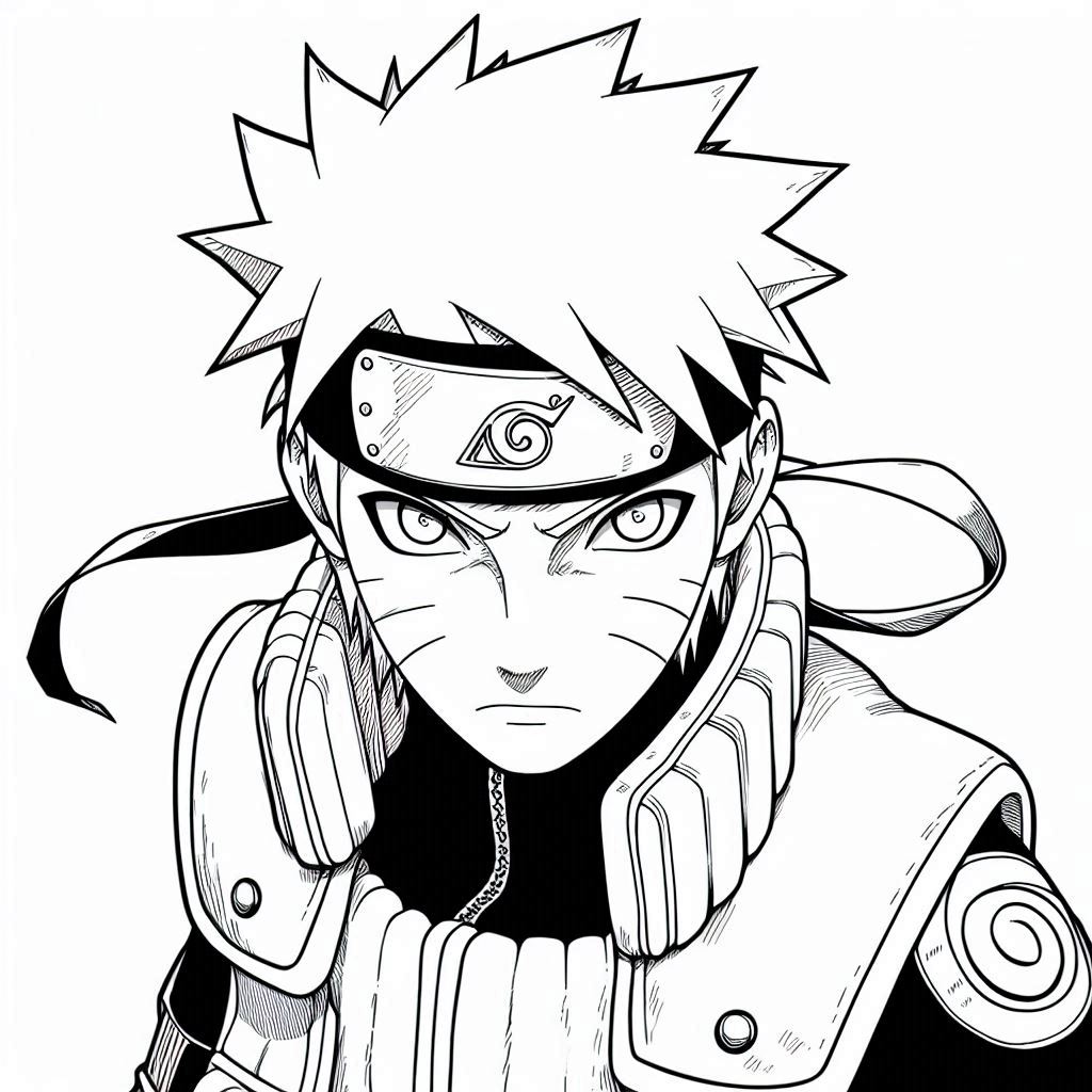 anime coloring pages free printable Naruto