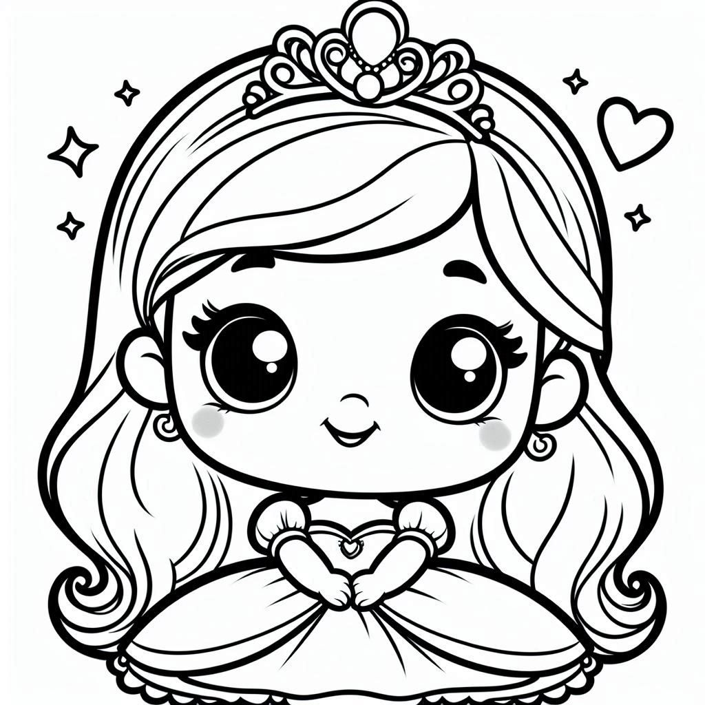 Baby Disney Princess Coloring Free and Printable: