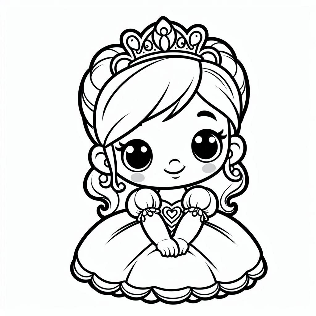 Baby Disney Princess Coloring Free and Printable: