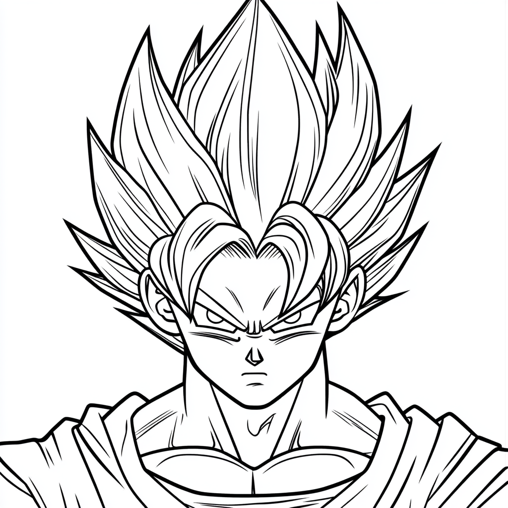 Dragon Ball Z Goku coloring page