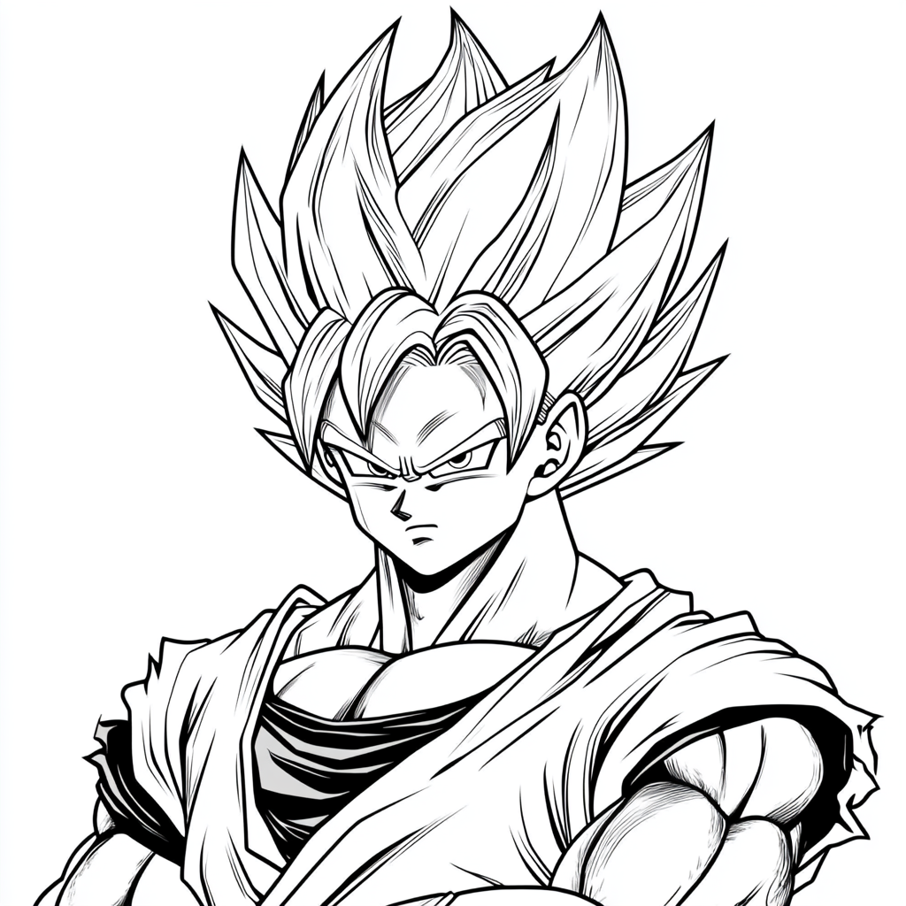 Dragon Ball Z Goku coloring page