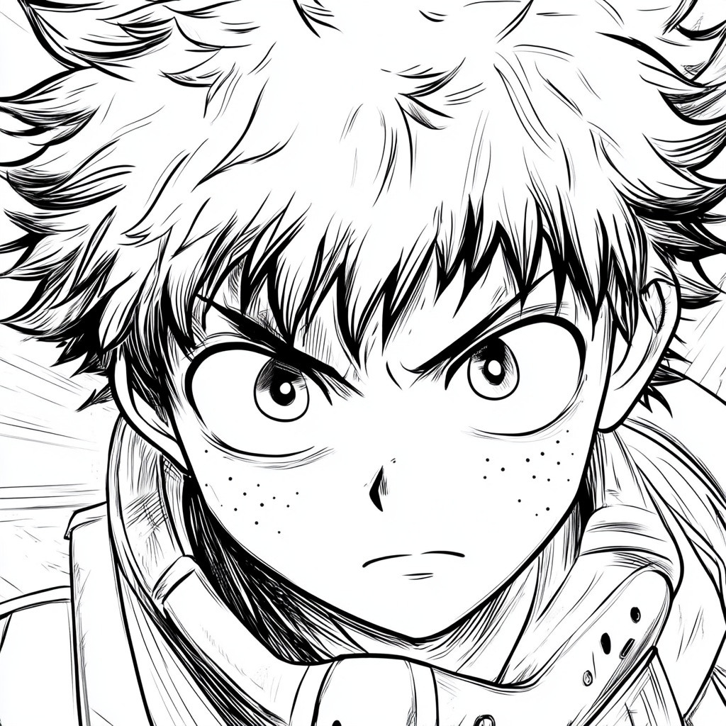 My_Hero_Academia_Deku_character_coloring_page